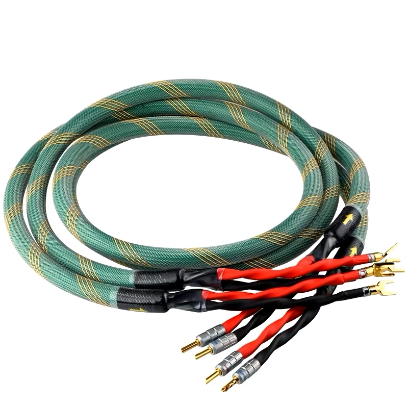 Cavo Per Altoparlante Audio Mcintosh Da 2 A 4 Fili/Spina A Banana A Linea Singola/Spina A Y Cavo Per Altoparlante Amplificatore Audio Hifi