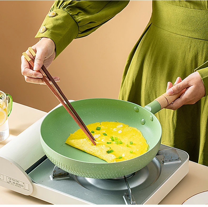 Maifan Stone Frying Pan Nonstick Home Breakfast Pot Induction Cooker