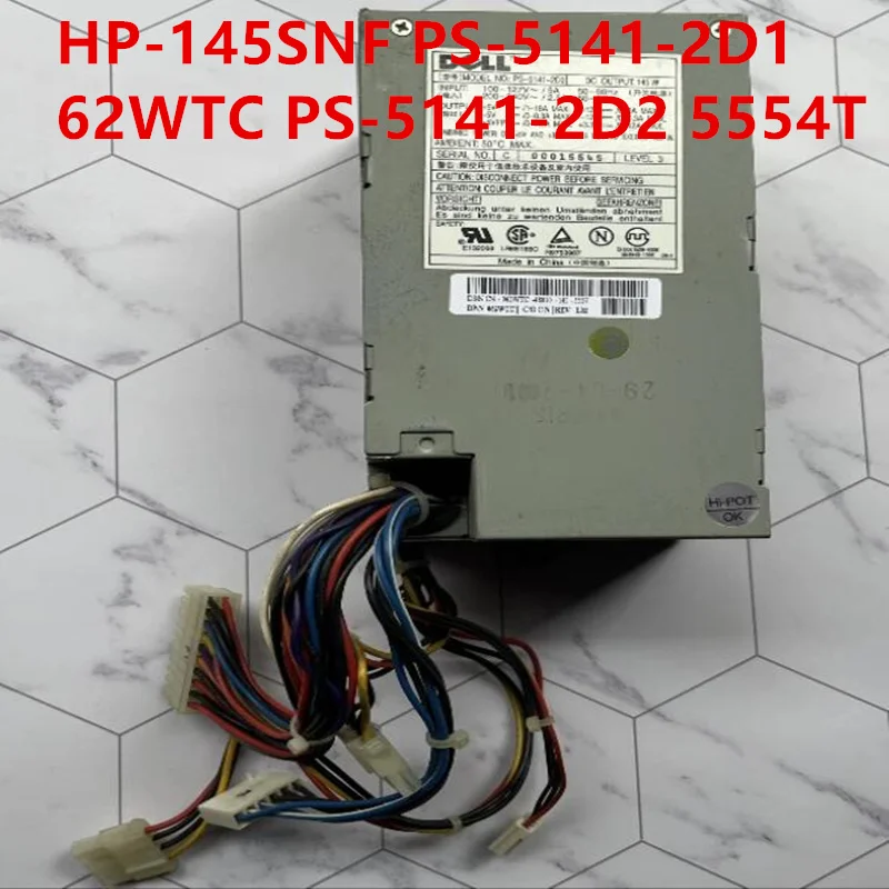 

90% New Original Power Supply For DELL GX100 GX110 GX200 145W Power Supply HP-145SNF PS-5141-2D1 62WTC PS-5141-2D2 5554T