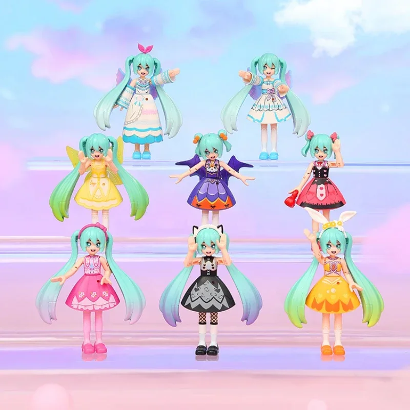 Hatsune Miku Building Block Variety Elf Series Set Assembled Educational Toy Cute Model Home Ornament Creative Gift