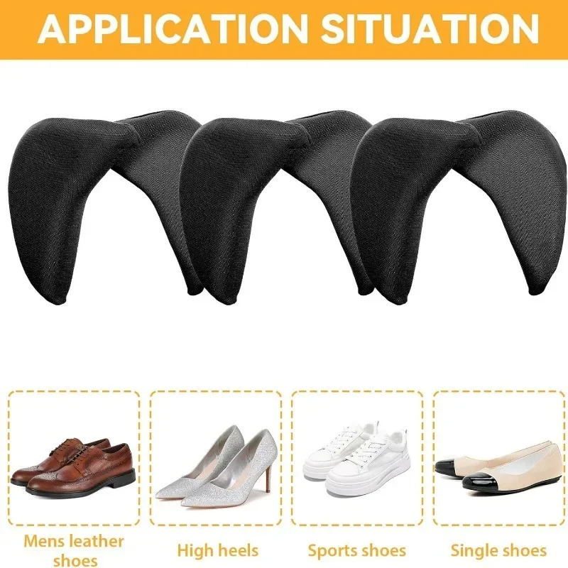 Sponge Forefoot Insert Pads Adjustment Reduce Shoe Pain Relief High Heel Filler Insoles Forefoot Toe Plug Cushion Pad 2/20pcs