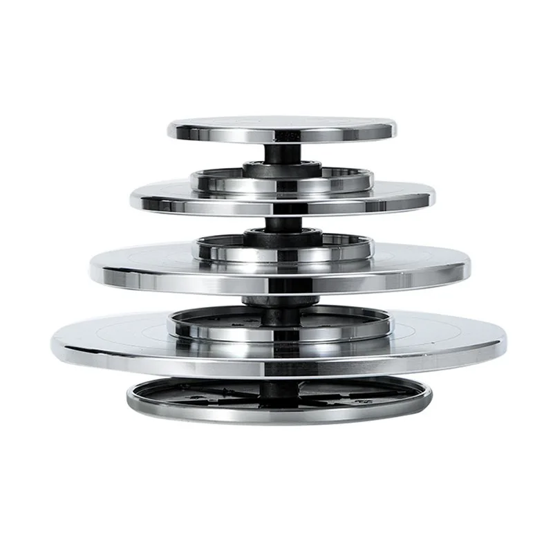Pottery Turntable Sculpture Turntable pottery wheel spinning turntable Hand-Made Model Base Mounting Table Cake Bonsai Baking Paint Iron Double-Sided Rotating