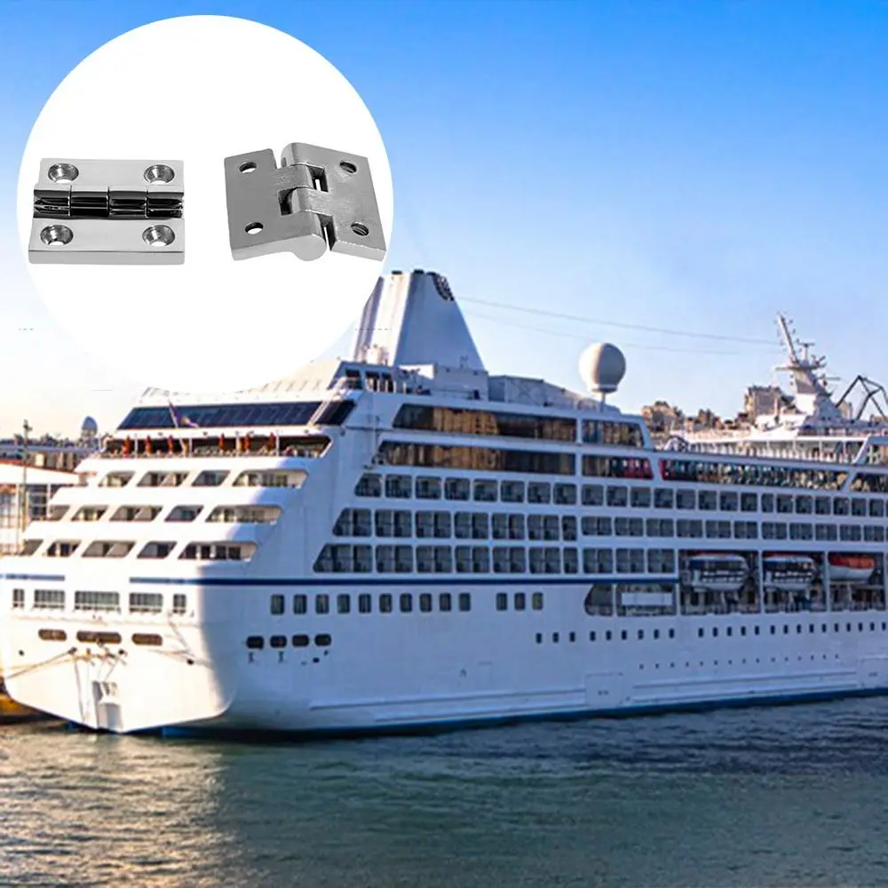 Hinge With 4 Holes 316 Stainless Steel Butt 38mm 40mm 50mm Mirror Polish Heavy Duty Marine Boat Hardware Hinges