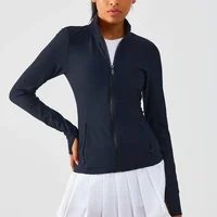 New Horse Riding Equipment Zipper Pocket Sports Top Women's One Piece Finger Waist Stand Collar Fashion Wind Tight Female 1