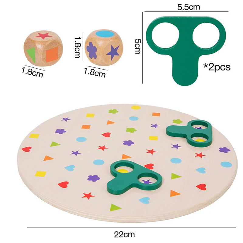 Children Shape Matching Montessori Toys Color Cognition Hand-eye Coordination Logical Thinking Training Interactive Board Games 6