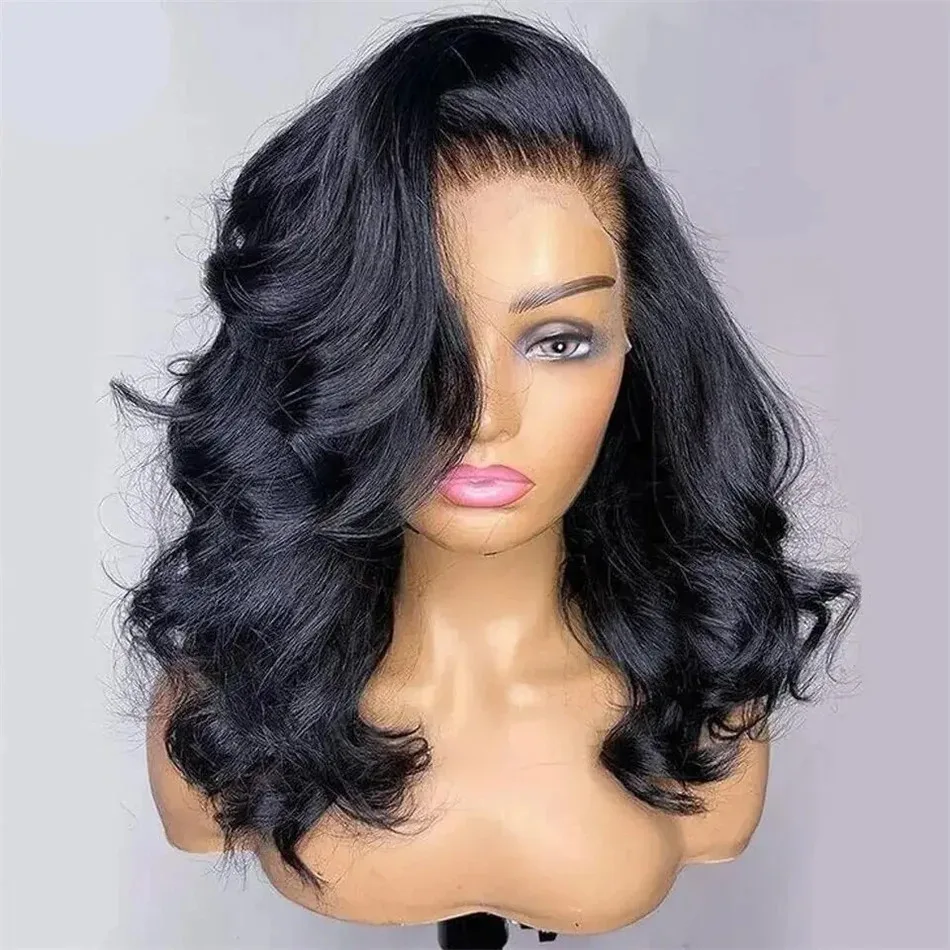 Short Bob Body Wave Lace Front Human Hair Wig