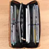 Bohemian Style Women's Wallet Retro Advanced Wallet with Wood Grain Portable Geometry Multiple Card Slots Card Holder Coin Purse 5
