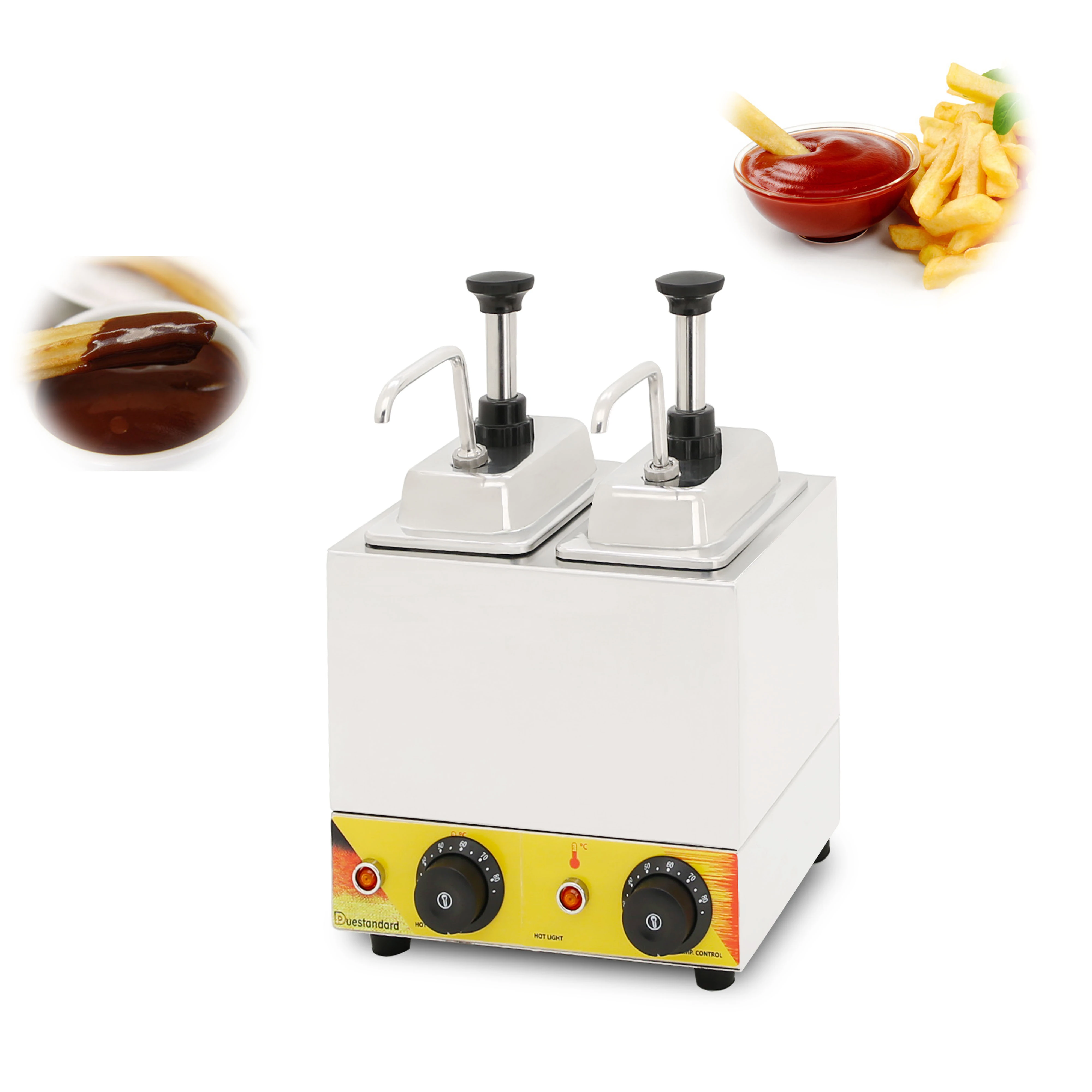 

Hot Chocolate Cheese Jams Warming Machine Commercial Electric Soy Sauce Dispenser 3L Sauce Bottle Warmer Chocolate Melter 220V