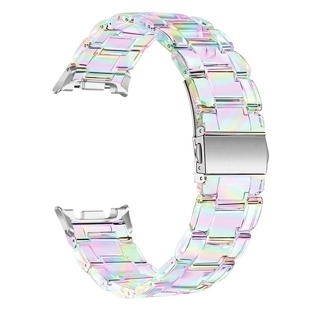 Rainbow Resin Strap - Stylish Universal Watch Band