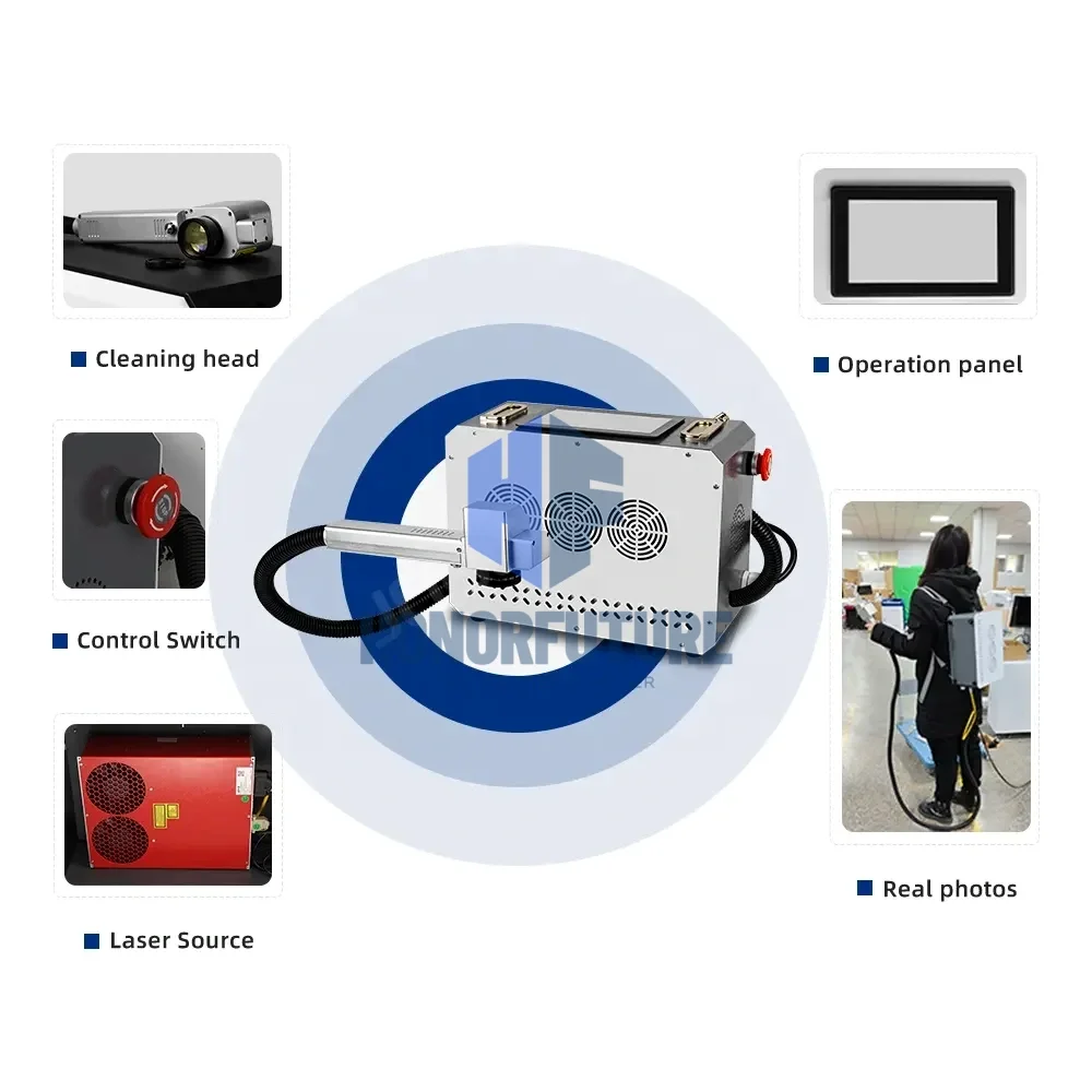 Backpack/suitcase Type Pulse Cleaning Machine 100w 200w 300w in Stock Now
