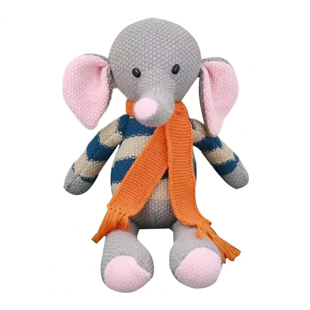 

Animal Plush Toy Extra Soft Adorable Appearance Non-Fading Washable Cartoon Elephant Rabbit Animal Stuffed Doll for Kids