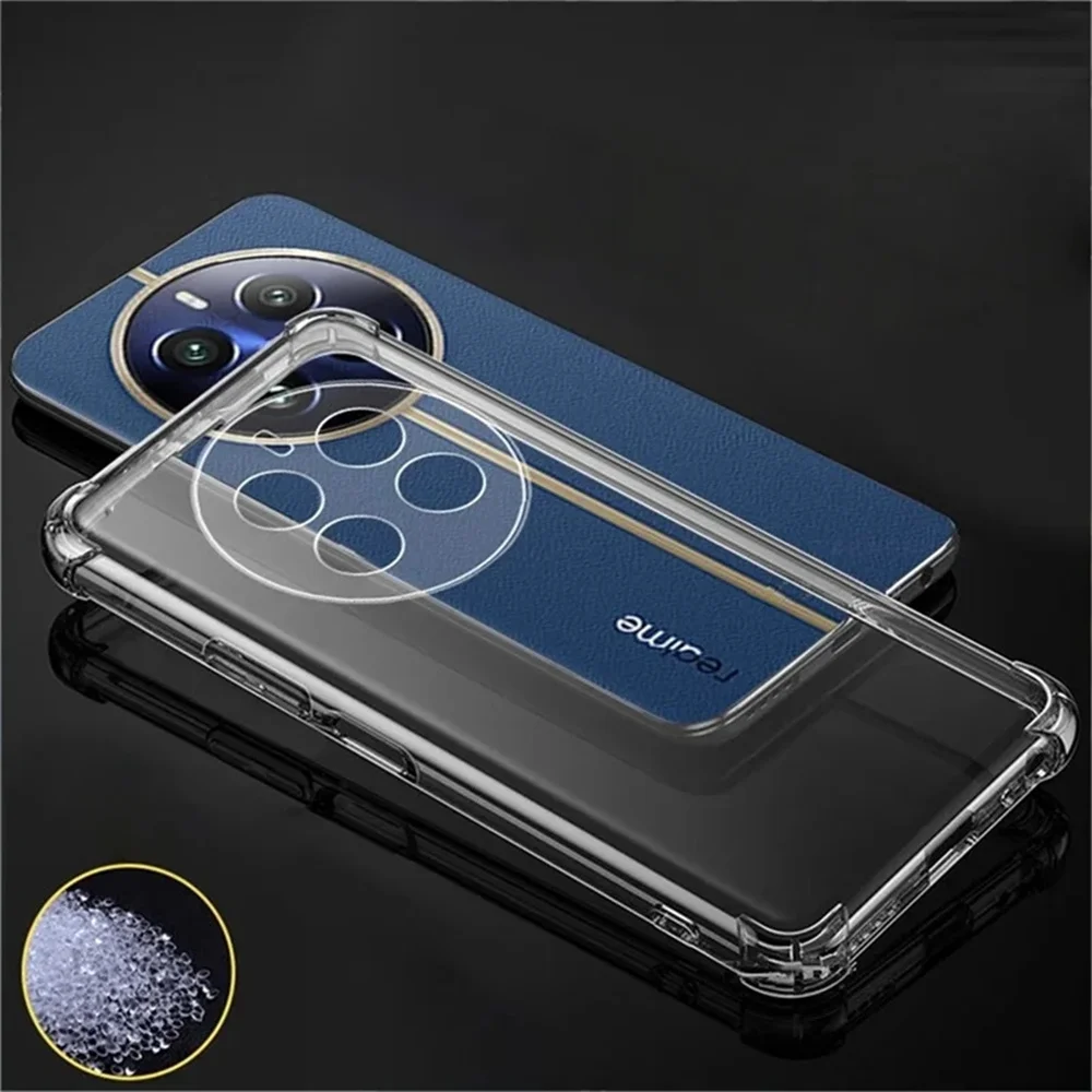 Shockproof Clear Silicone Protective Phone Case - Durable Transparent Back Cover