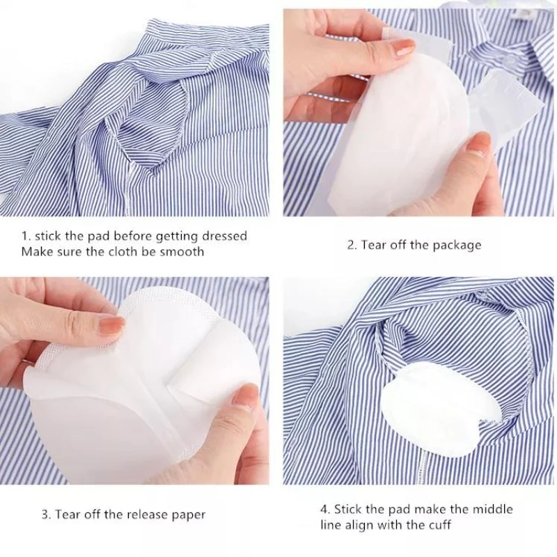 Underarm Sweat Pads 10pcs/1 bag ultra-thin breathable disposable axillary sweating patch Invisible Anti sweat clothing patch
