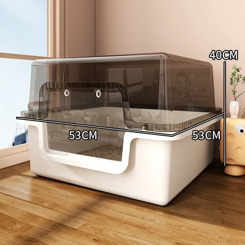 Automatic Self Cleaning Cat Litter Box For Large Cats Odor Control_voghion.com