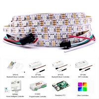 WS2812B  Led Strip 5v  30/60/74/96/144 Leds Smart RGB Pixel Strip Black/White PCB IP30/65/67 WS2811 IC Led Light 1m/2m/3m/4m/5m - Image 5