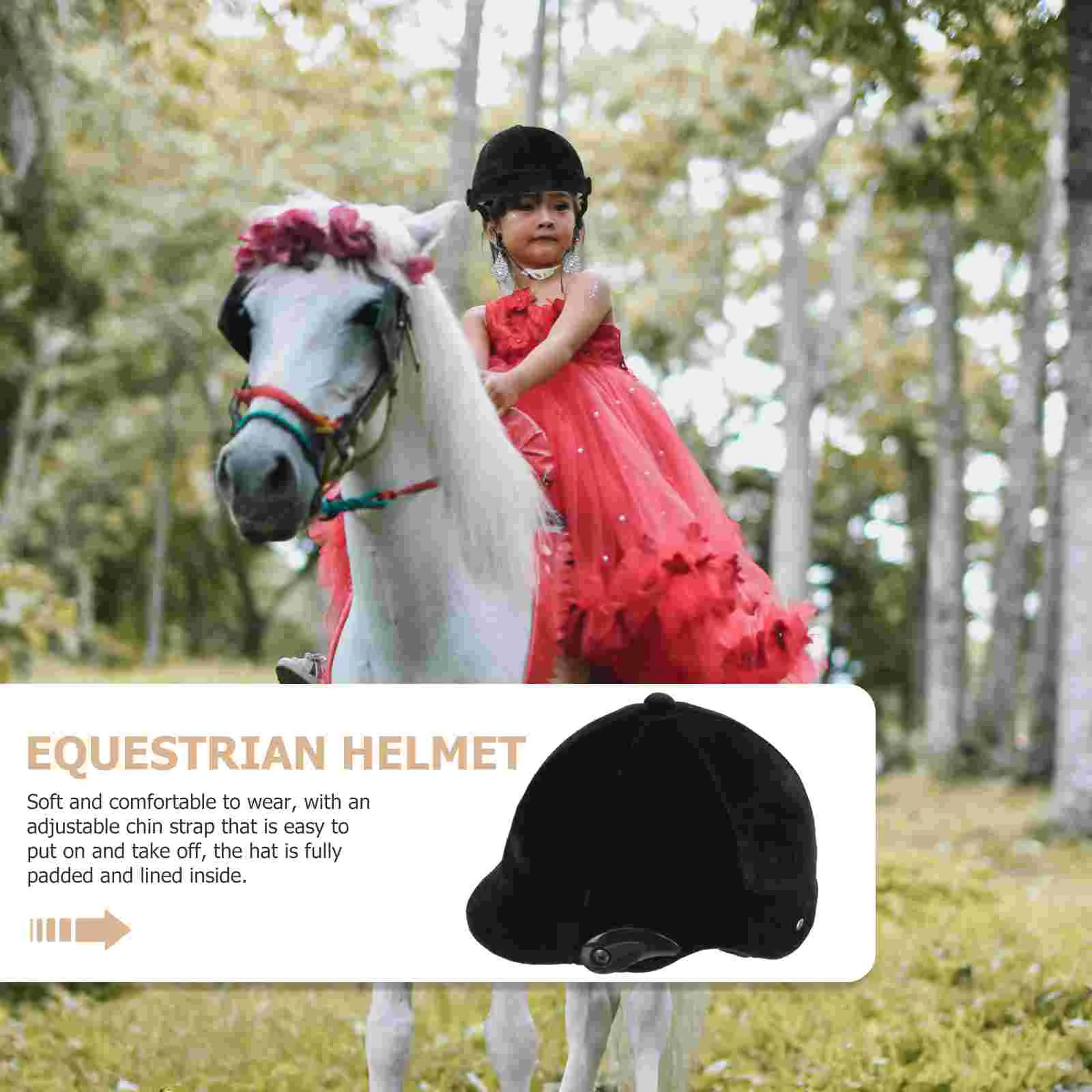 Kids Horse Riding Helmet Toddler Equestrian Helmet Lightweight Helmet Safety Protection Gear riding horses helmet adjustable horseback riding supplies safety professional helmet for adult helma equestrian helmet