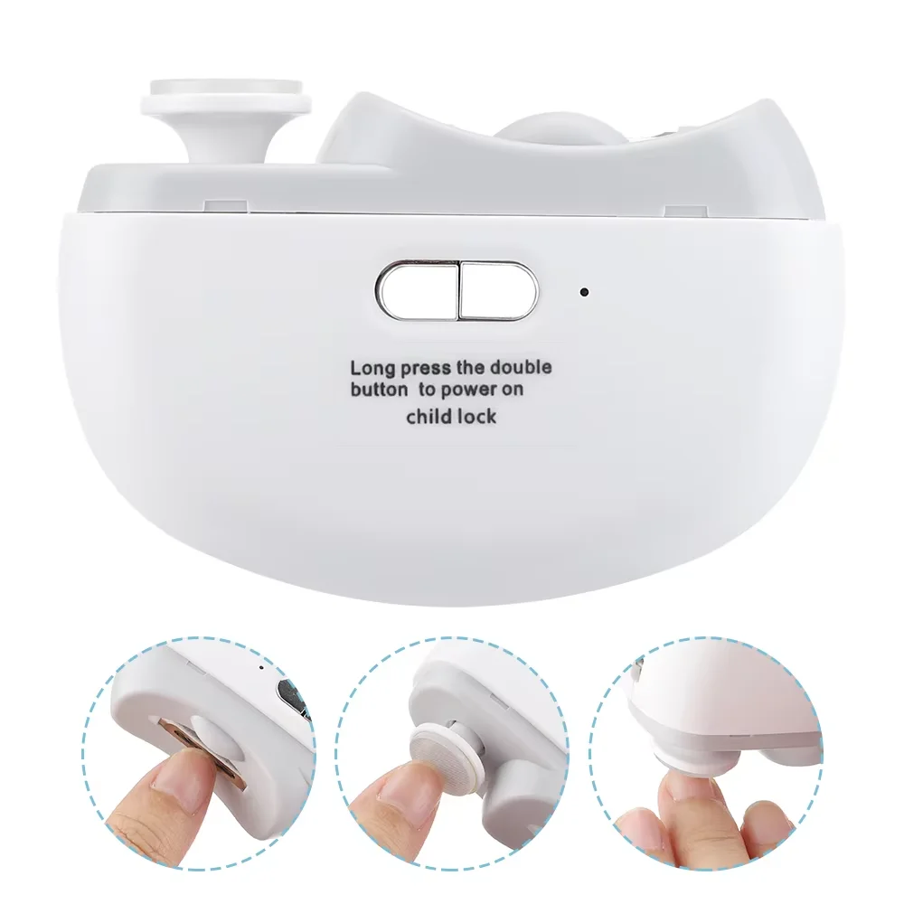 Electric Nail Clipper Nail Clipper Nail Clippers Electric Nail Clippers With Light Automatic Anicure Trimmer Adult Baby Fingernail Toe Scissors Pedicure Polishing Nails Cutter