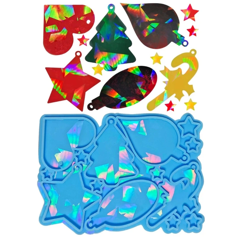 Jewelry Casting Mold Christmas Pattern Silicone Mold Holographic Resin Mold  - AliExpress