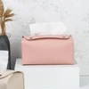 1 Household Pu Leather Tissue Box, Desktop Decoration, Suitable For Dining Room, Living Room, Kitchen, Tissue Storage Box 4