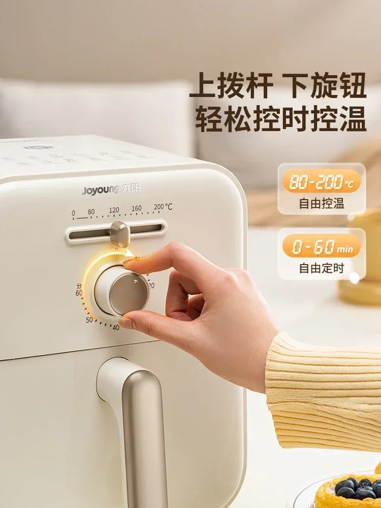 Household air fryer. Electric. Auto & smart. Large cap. Multifunc. Fries maker. Stylish & handy. Healthy cook. Advanced feat. 4