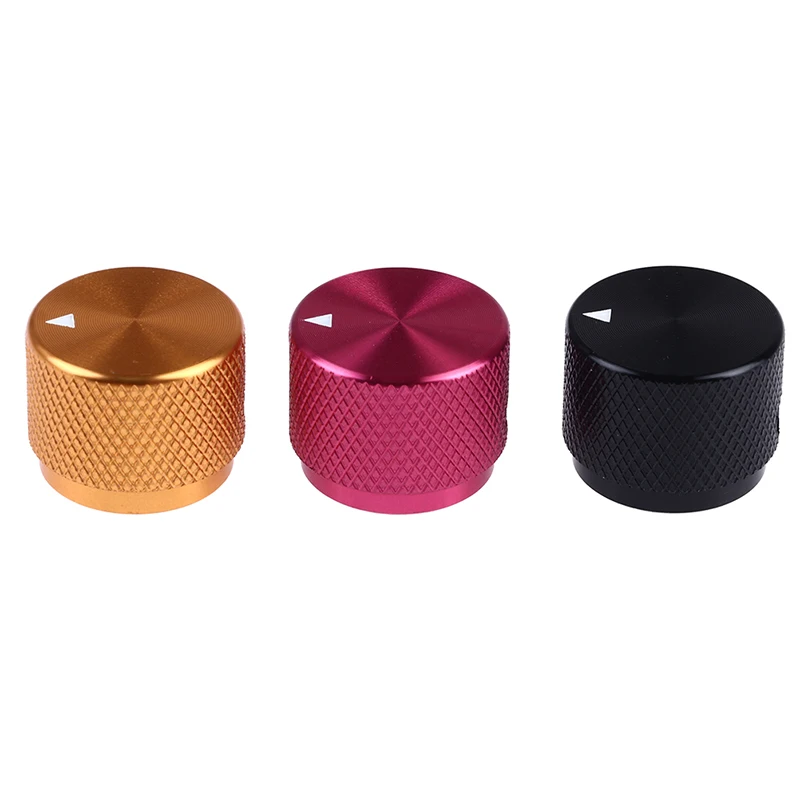 Solid Machined Metal Aluminum Rotary Encoder Potentiometer Volume Switch Knobs Amplifier Control Volume Button Knob 1Pcs rotary encoder knob