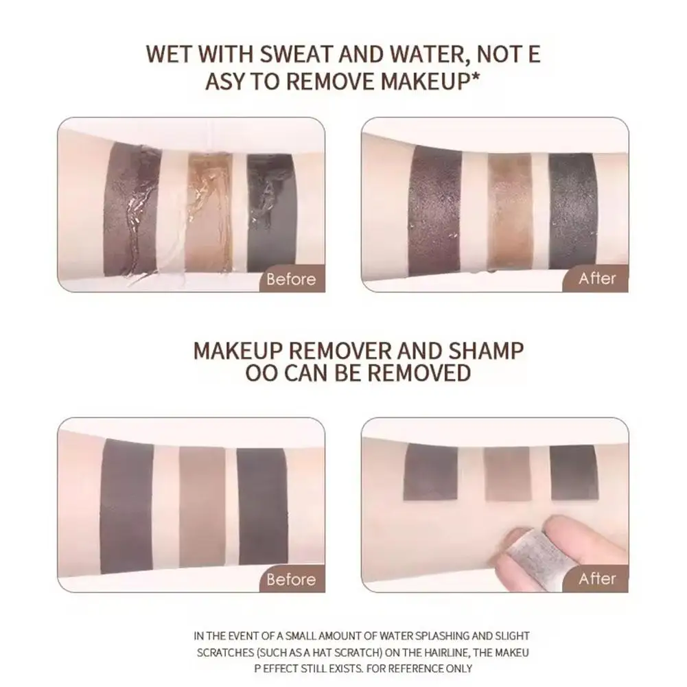 Hairline Powder Stick Gray Brown Hairline Dye Contour Stick Repairing Pen Up Waterproof Root Hair Cover Supplies hair coloring product