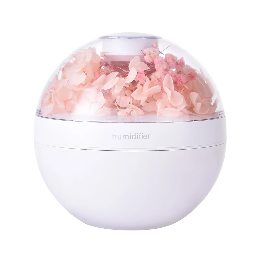 Ebedi Çiçek Hava Nemlendirici 200 ML Mini USB Ev Atmosferi Gece Lambası Festivali Hediye Yaratıcı Yapay Noel Difüzör
