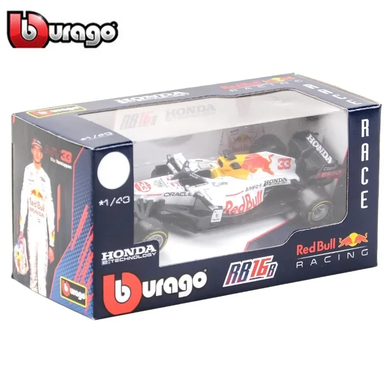 Bburago 1:43 F1 Red Bull RB16B Turkey GP 33 Verstappen 11 Perez  Alloy Diecast  Car Model Toy Collection Boy Gift 6
