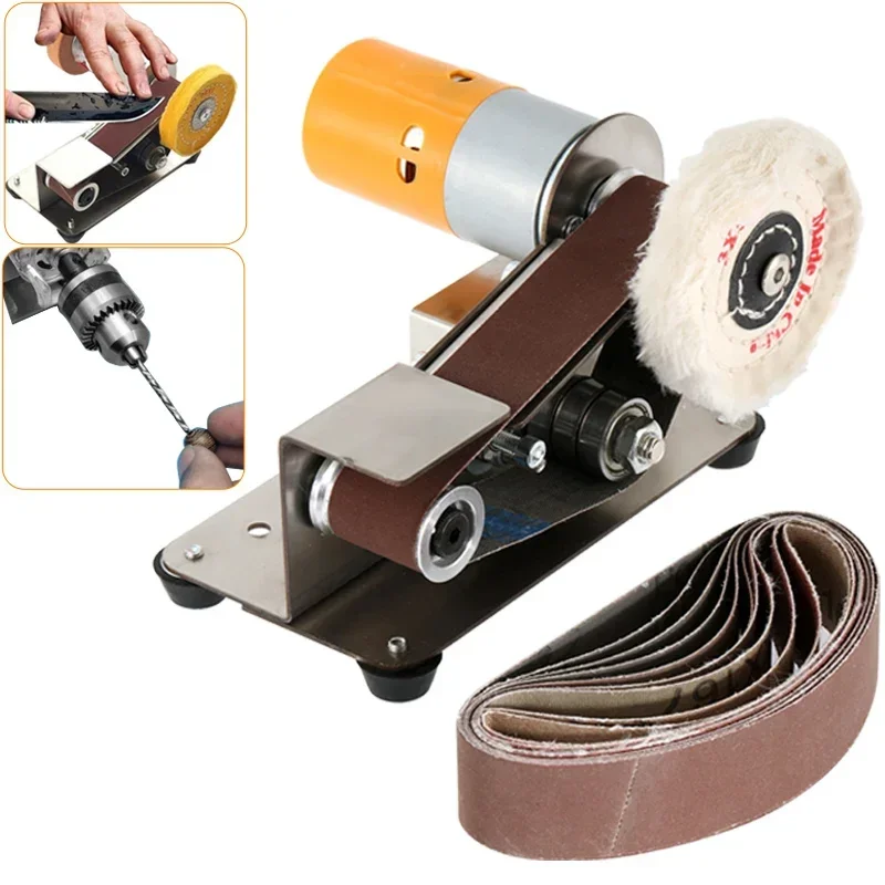 Mini Electric Belt Sander DIY Angle Blade Sharpening Machine Polishing Grinding Machine Desktop Cutter Edges Power Tool electric orbital sander,electric polisher,saw blade sharpening tool