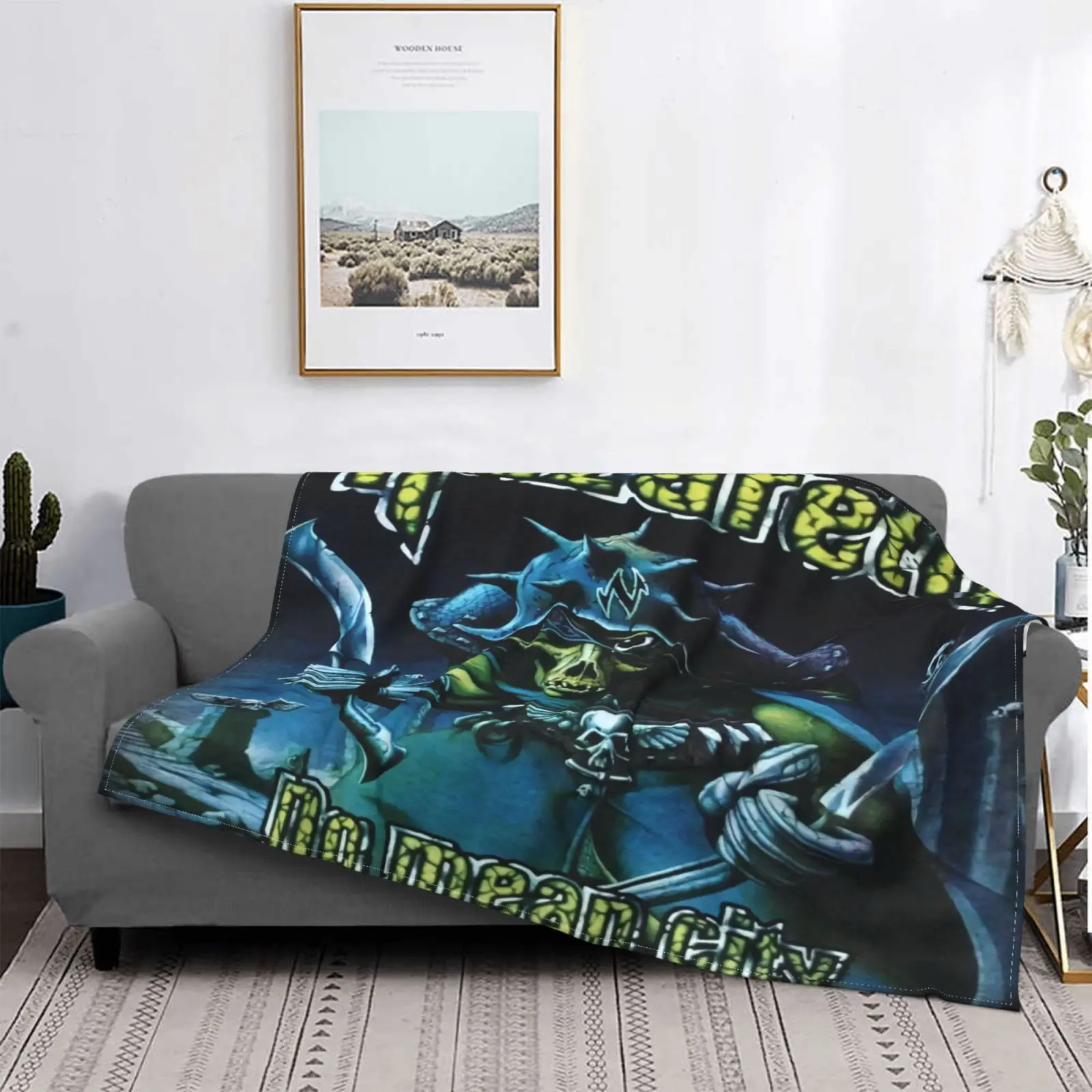 Nazareth No Mean City Blanket On The Bed Anime Plaid Blankets For Beds Muslin Gown |