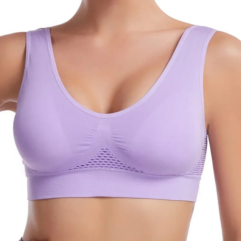 Customizable Sports Bras for Women Yoga Big Size Ladies Bralette Mujer Top Underwear Padded Fitness Running Vest Brassiere 4