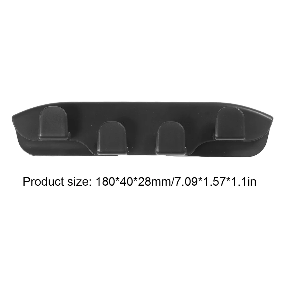 Black ABS Car Interior Hook Hanger for Storage and Organization