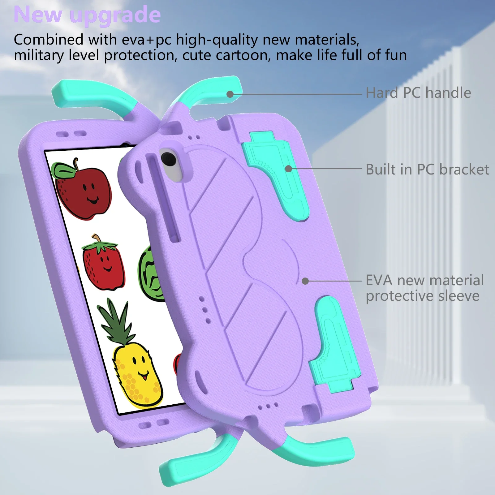 Capa para Crianças Eva para Tablet Nokia Alça de Alça Capa de Suporte T20 T21 T21 Ta1397 Ta-1394 Ta-1392 104 em 2023 2023 - Imagem 2