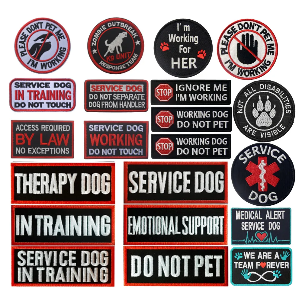 Pet Service Dog In Training Security Patch Badge Terapia Cane Pet Non Patch Di Supporto Emotivo Per Cane Pet Harness Vest