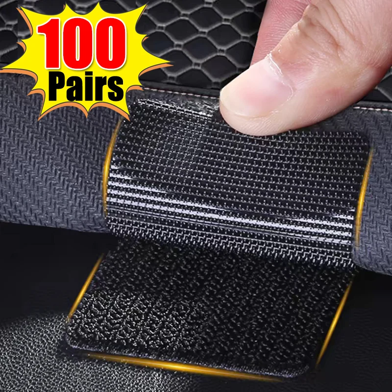 

Double Faced Carpet Fixing Stickers Strong Adhesive Car Carpets Pad Dashboard Mat Fixed Patch Anti Skid Grip Tapes Wholesale