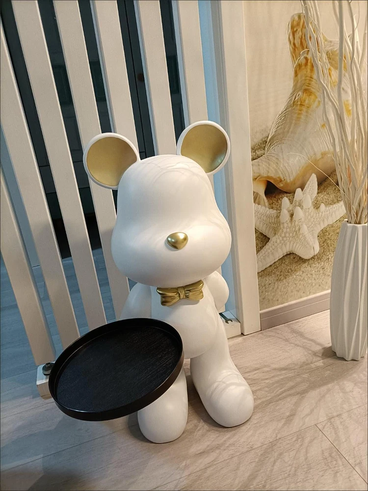 Description Picture 5 of itemNordic End Table Living Room Coffee Tables Creative Statue Decoration Round Design Furniture Luxury Round Resin Service Tables