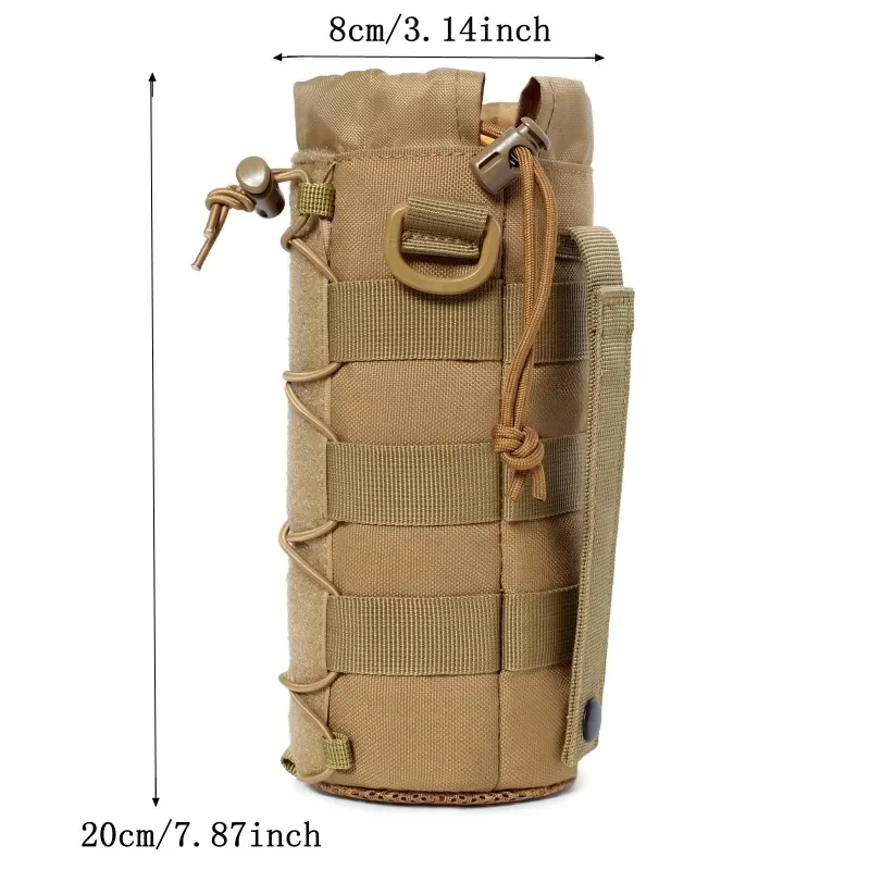 Tactical Molle Water Bottle Bag Pouch Holder Outdoor Travel Camping Hiking Cycling Fishing Hunting Water Bottle Carrier 2