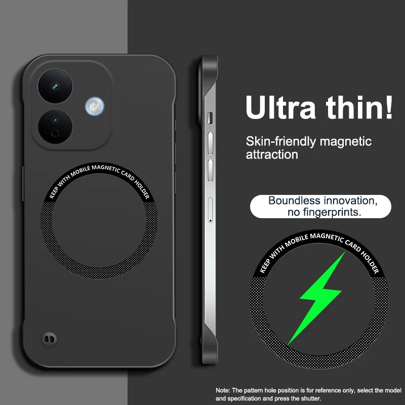Ultra-Thin Frameless Magnetic Hard Case - Sleek PC Back Cover