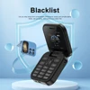SERVO i17 Mini Tiny Flip Mobile Phone 2 SIM Standby Magic Voice FM Radio Flashlight Blacklist 1.77‘’ Small Square Foldable Phone 3