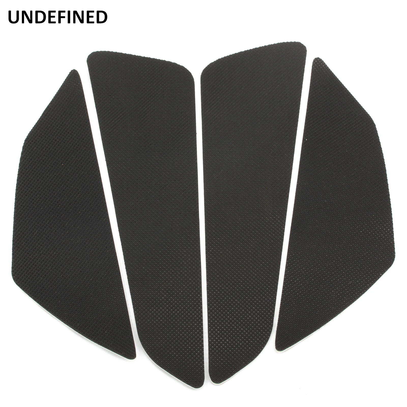 Universal fuel tank traction side pad Motorcycle rubber decals Black Gas knee grip protector sticker For Honda Yamaha Suzuki CB