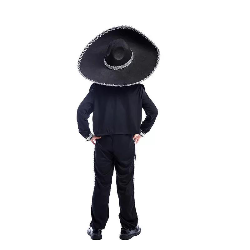 Boys Traditional Mexican Mariachi Amigo Dancer Costume For Cinco De Mayo Fiesta images - 6