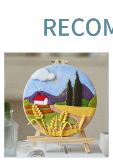 Description Picture 4 of itemRUOPOTY 1 Pack Parrot Pattern Wool Felting Painting Kit Kit Beautiful Flower Funny Diy Felt Crafts Package Felt Needle For Gift