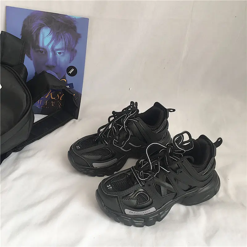 Fashion Women's Tennis Trend Sneakers Chunky Casual Sports Shoes Thick Bottom Flats Walking Shoes Women Men women shoes casual shoes women sneakers men sneakers women flats