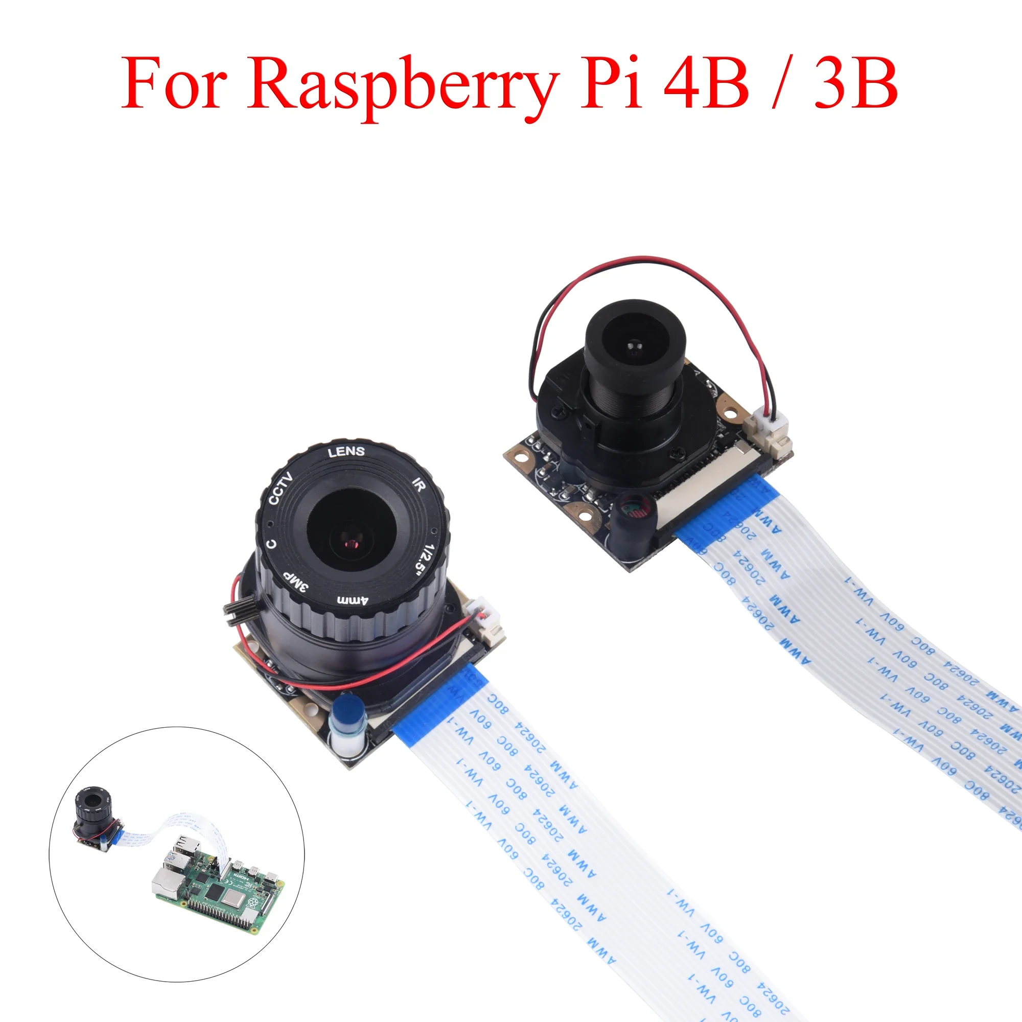 

Модуль камеры дневного/ночного видения Raspberry Pi с автоматическим переключением, 65 °, 5 МП, веб-камера с датчиком детской яркости для Raspberry Pi 4B/3B +/3B