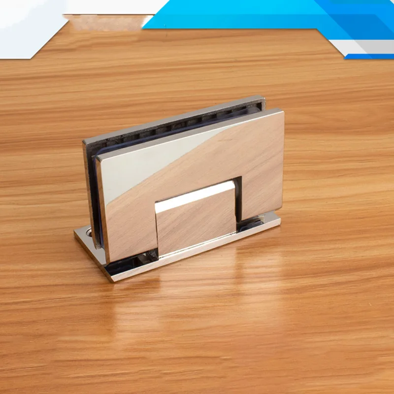 Shower Door Accessories 304 Stainless Steel Solid 90 Degree Bathroom Clip Glass Hinge(XYGL-13)