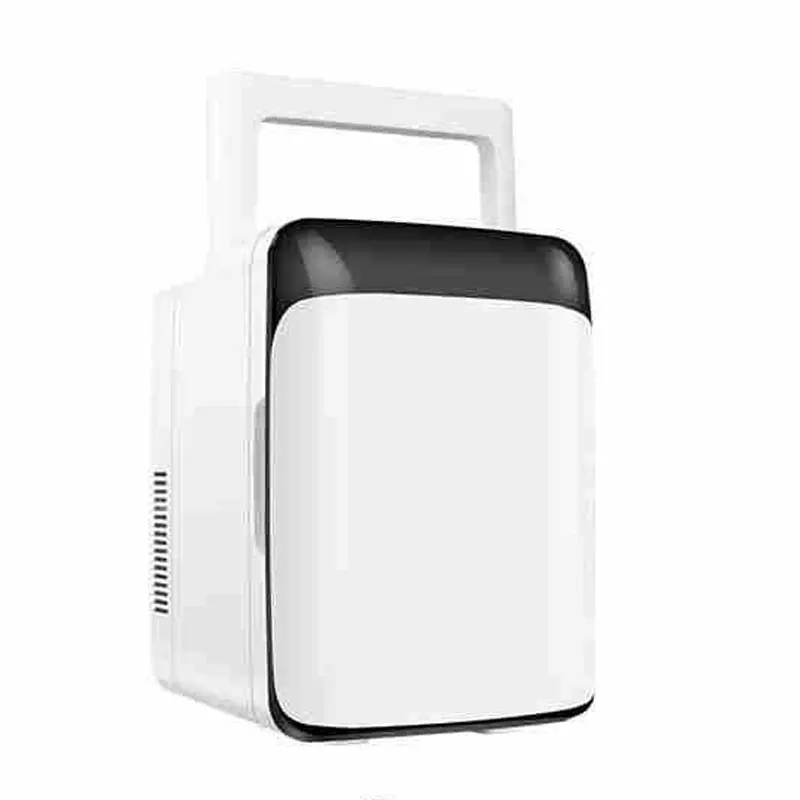 10L Car Mini Small Refrigerator Freeze Heating Dual Use Household Car Picnic Refrigeration Portable Small Refrigerator 12V 220V