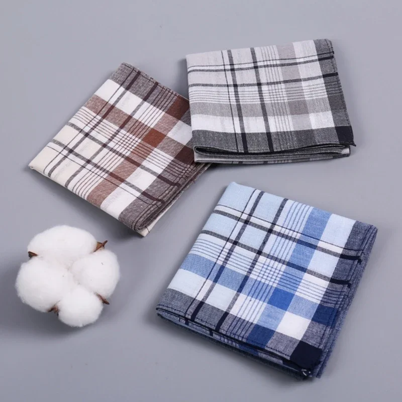 Handkerchief Men Casual Use Pocket Cloth Soft Breathable Square 40x40cm