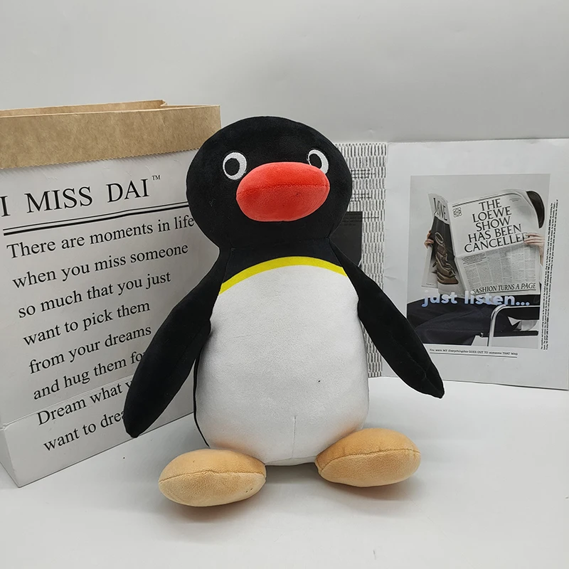 

Аниме Pingu, плюшевая кукла, мягкая игрушка-животное, пингвин, печать, аниме, Мультяшные коллекционные предметы, подарок