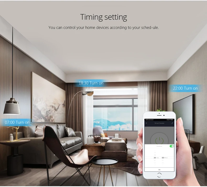 TUYA Smart Socket WIFI Plug EU 16A Timing Function USB Interface Smart Life Remo