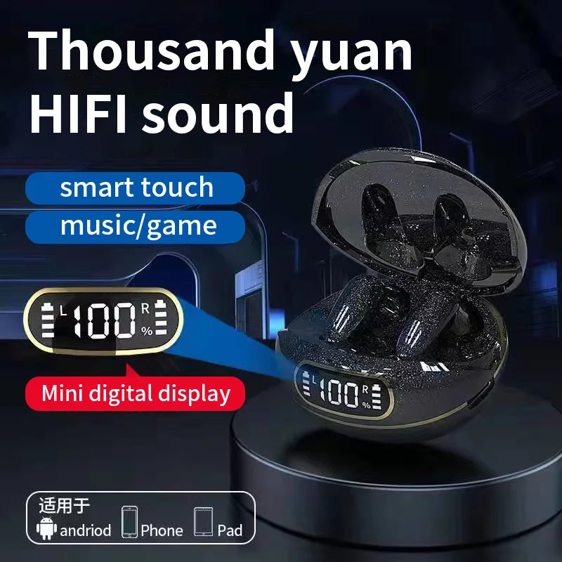 

KINGSTAR Wireless Bluetooth Earphones Hifi Stereo Headphones Microphone Handsfree Sport Headset Mini TWS Earbud Charging Case
